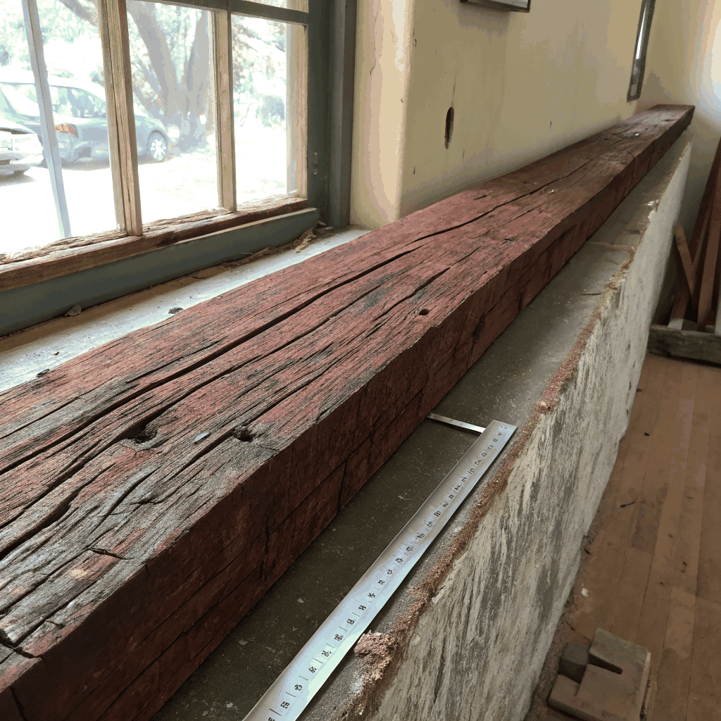 Detail of home restoration craftsmanship