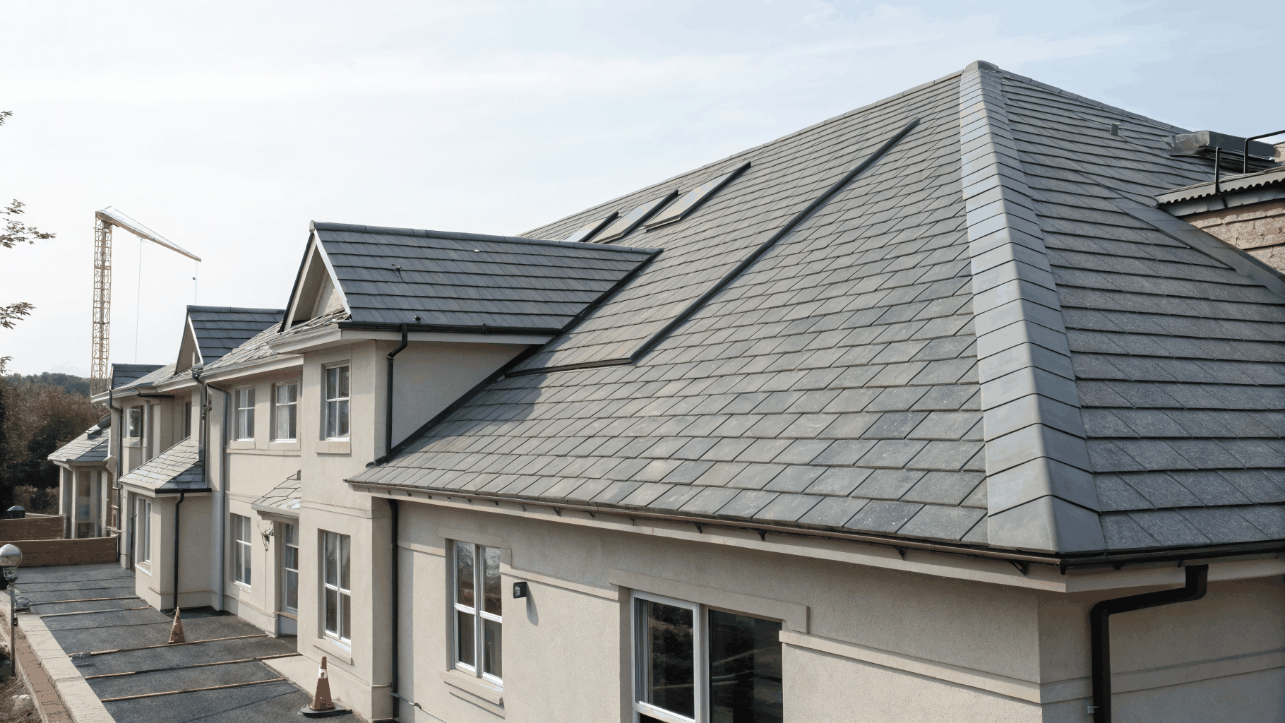 Roofing project detail showing high-quality materials